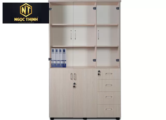 Tủ văn phòng 3 buồng gỗ Melamine AT1960-3G4D